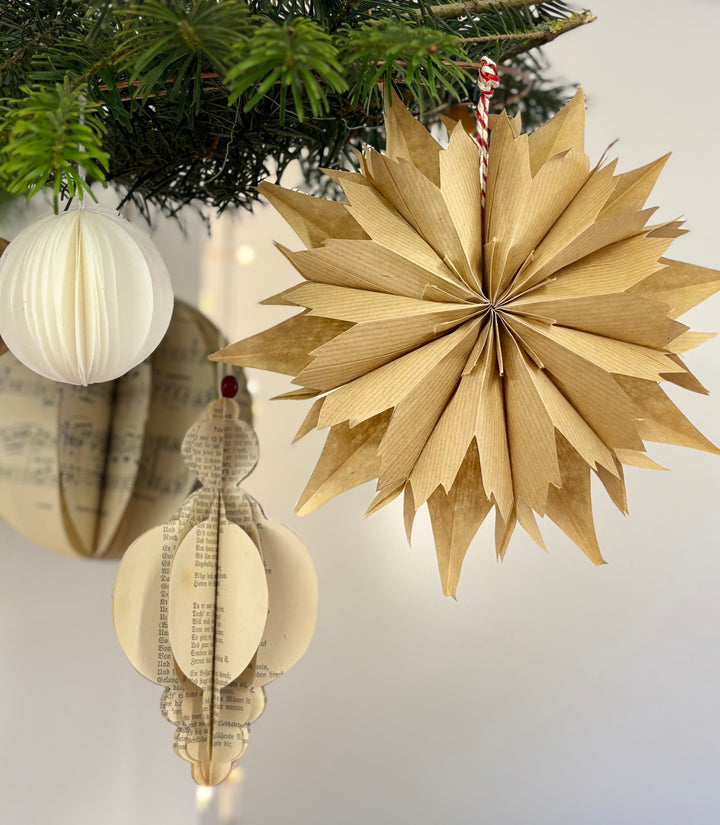 Make Festive Paper Baubles & Stars