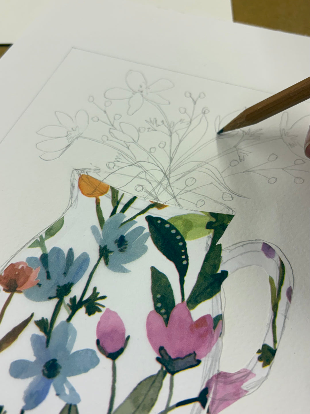 Spring Florals Painting & Collage Art Workshop