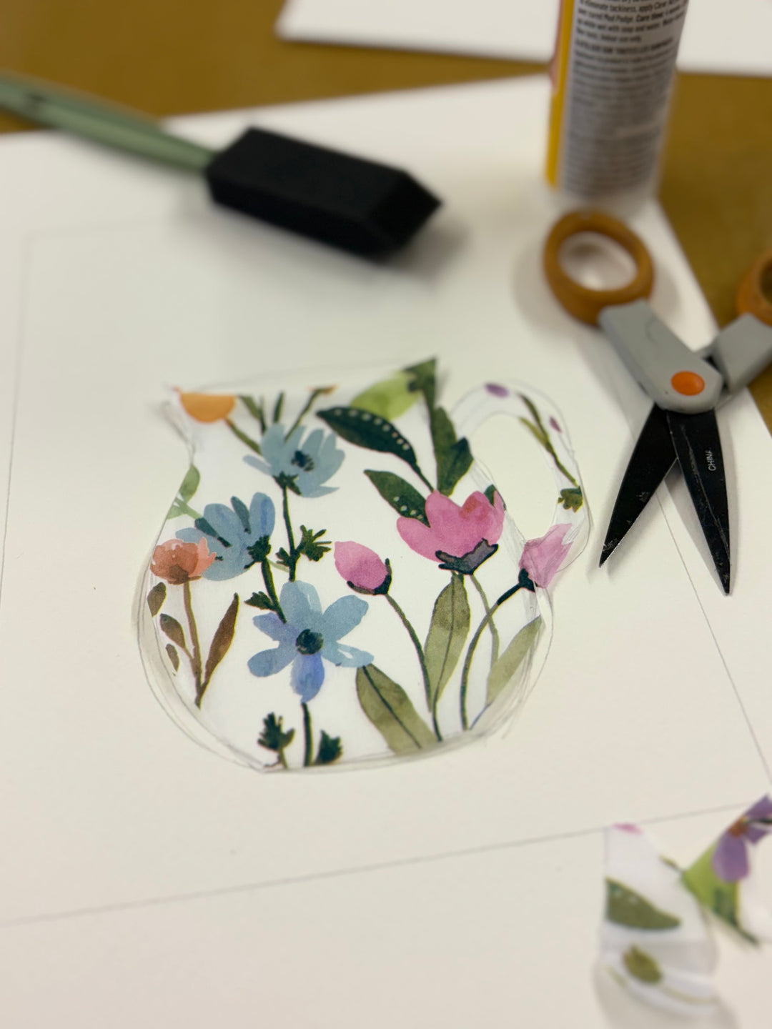 Spring Florals Painting & Collage Art Workshop