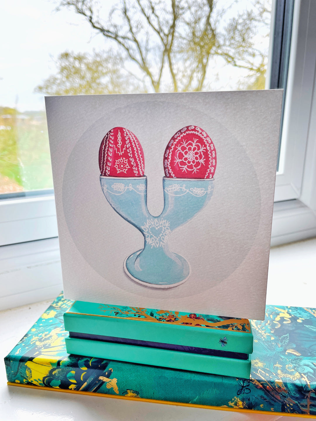 Luxury Pisanki Decorated Easter Eggs card | Greetings card | Notecard | Blank inside