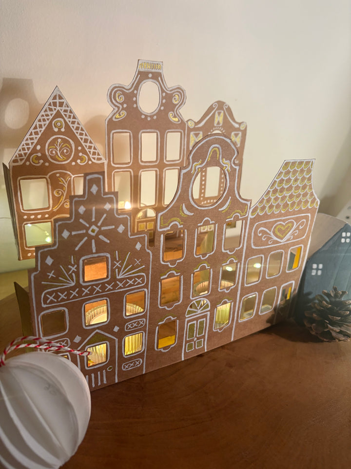 Create a Gingerbread House Scene