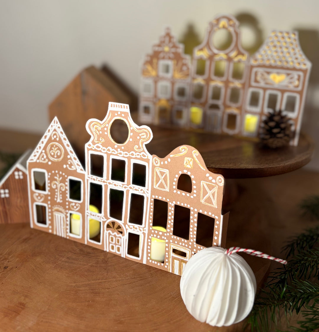 Create a Gingerbread House Scene