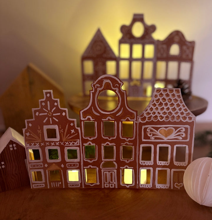 Create a Gingerbread House Scene