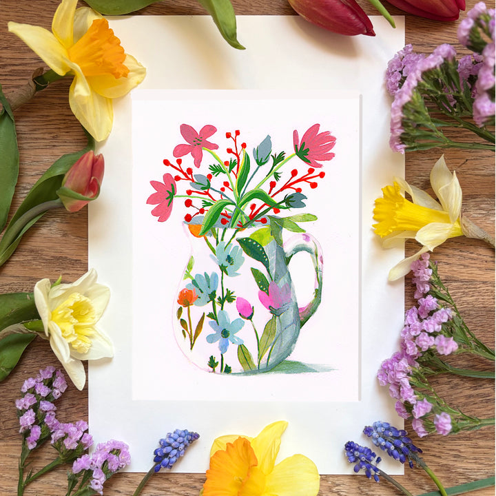 Spring Florals Painting & Collage Art Workshop