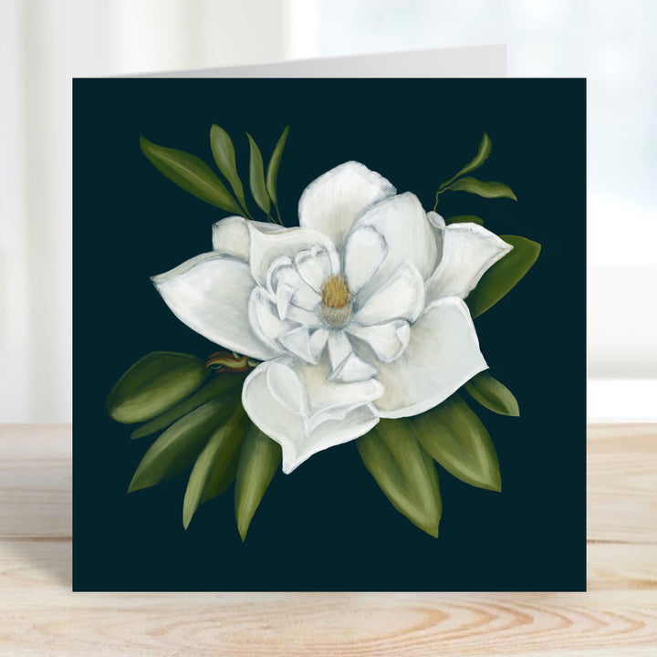 Magnolia Grandiflora from The Floral Garden Collection Greetings Card | Blank Inside | All occasions | Notecard | Botanical design | Vintage & Vibrant
