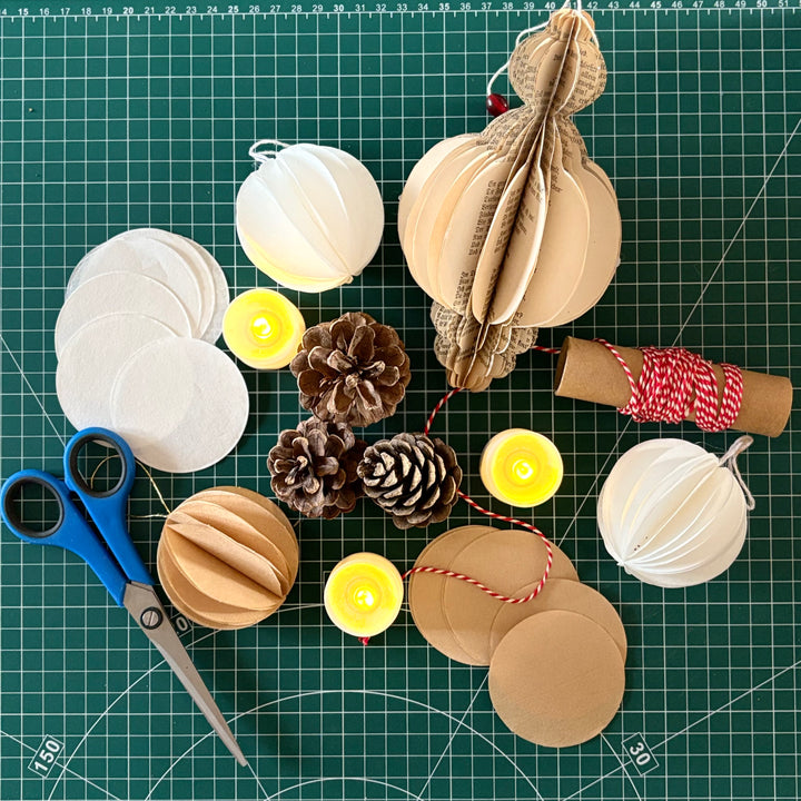 Make Festive Paper Baubles & Stars