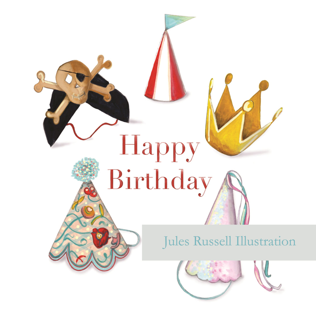 Luxury Party Hats themed card from the Welcome to the Party Collection | Greetings card | Vintage Party Scene | Notecard | Blank inside