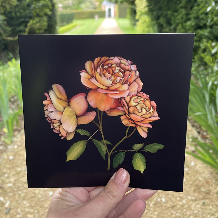 Roses from The Floral Garden Collection Greetings Card | Blank Inside | All occasions | Notecard | Botanical design | Vintage & Vibrant