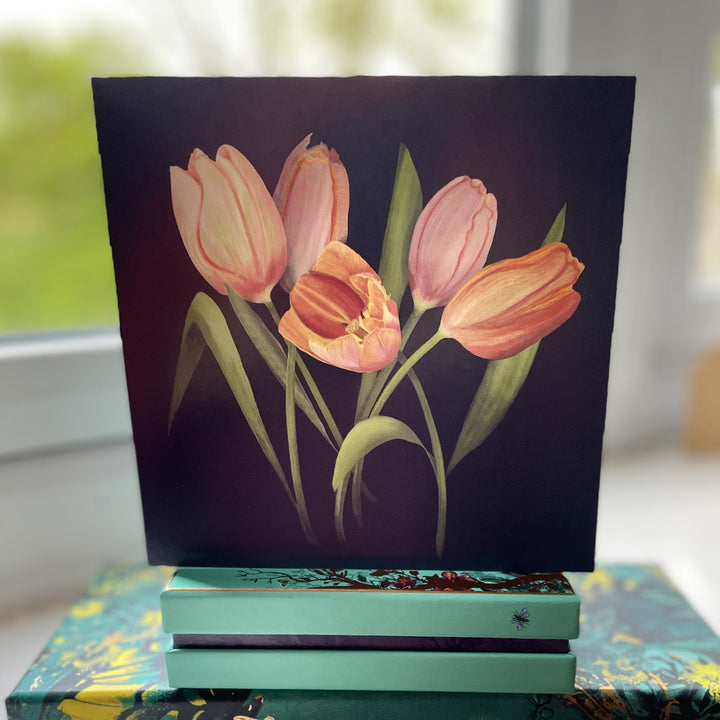 Tulips from The Floral Garden Collection Greetings Card | Blank Inside | All occasions | Notecard | Botanical design | Vintage & Vibrant