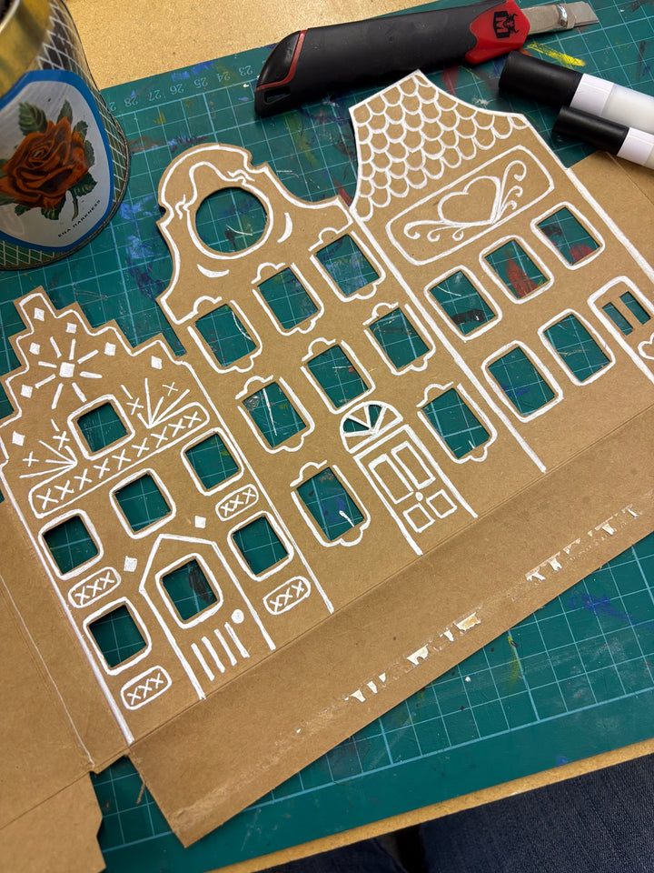 Create a Gingerbread House Scene