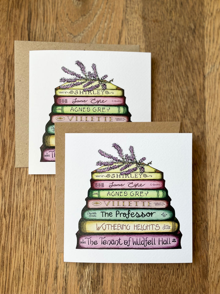 A Pair of Bronte - A Touch of Heather Classics Collection Book Stack Greetings Cards