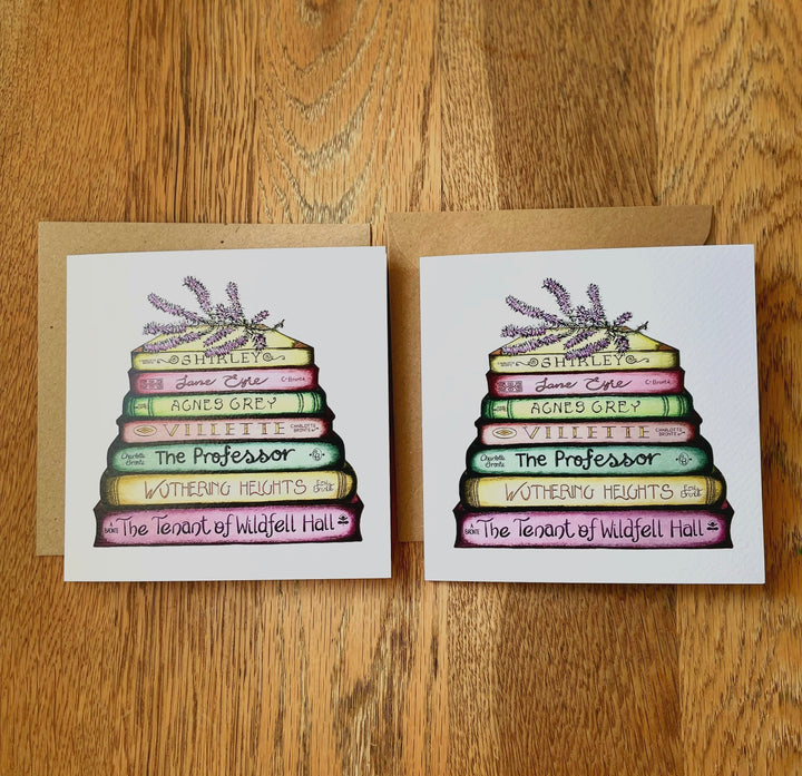 A Pair of Bronte - A Touch of Heather Classics Collection Book Stack Greetings Cards