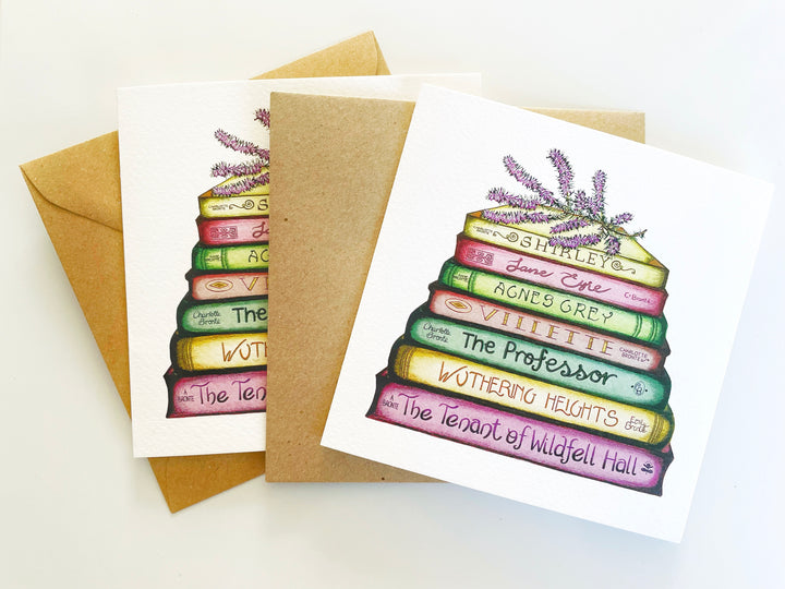 A Pair of Bronte - A Touch of Heather Classics Collection Book Stack Greetings Cards