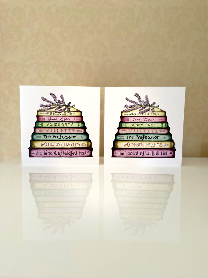 A Pair of Bronte - A Touch of Heather Classics Collection Book Stack Greetings Cards
