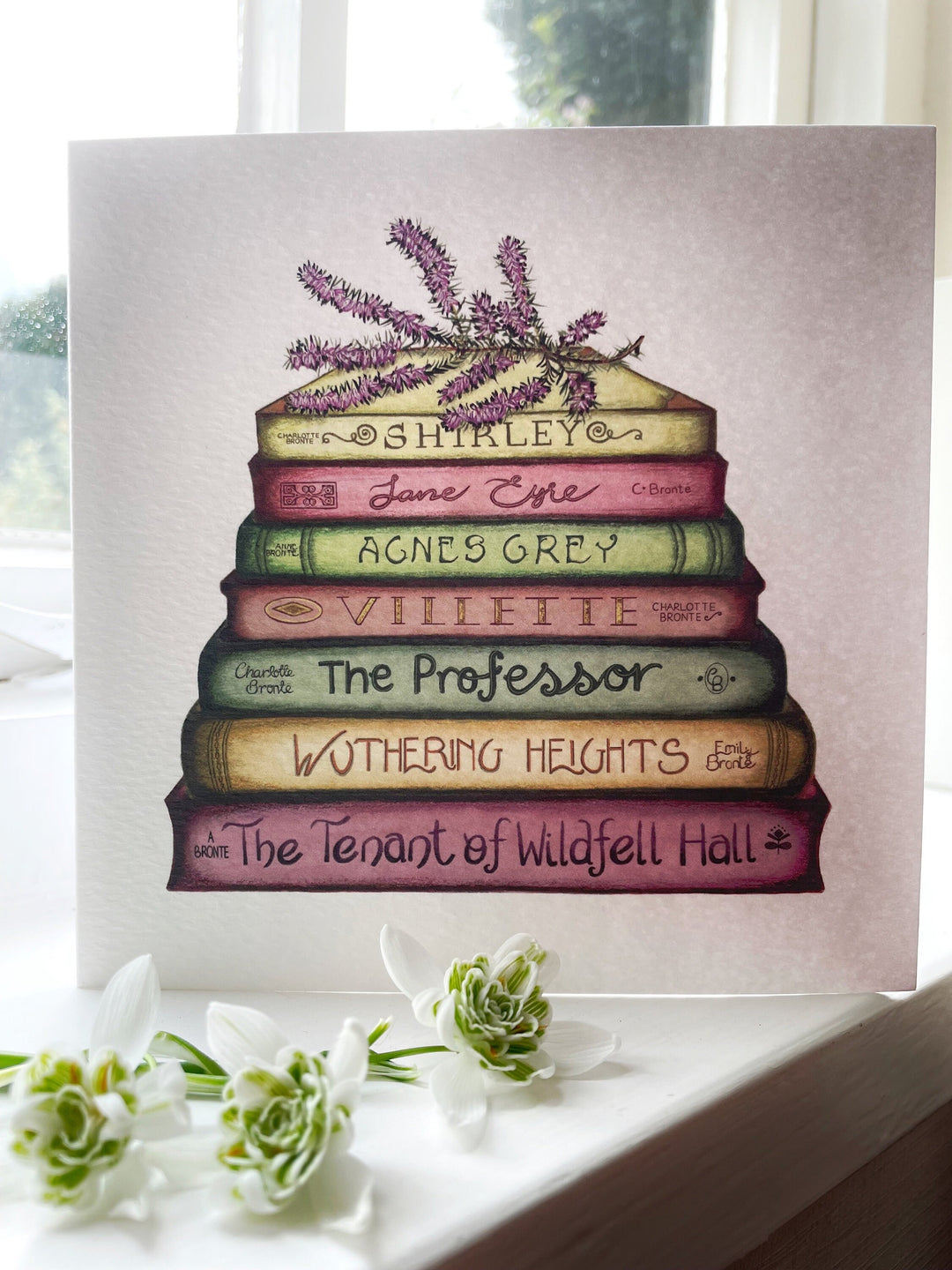 Bronte - A Touch of Heather Classics Collection Book Stack Greetings Card