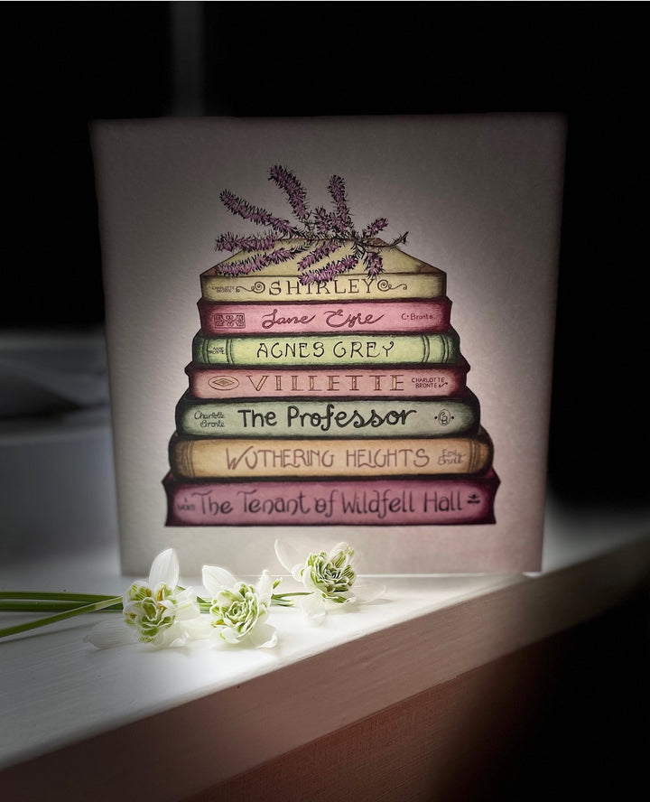 Bronte - A Touch of Heather Classics Collection Book Stack Greetings Card